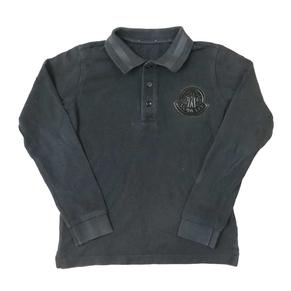 Moncler Kids Black Polo Size N/A